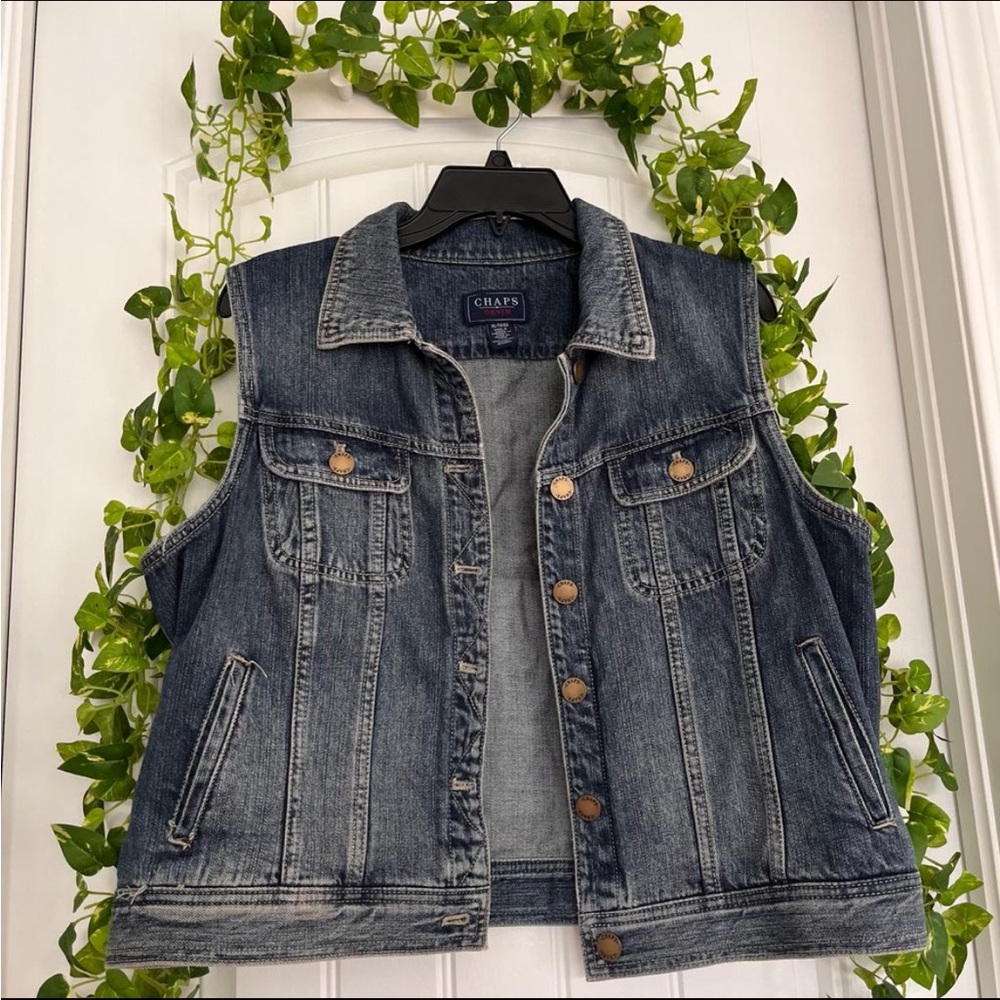 Chaps Denim Vest